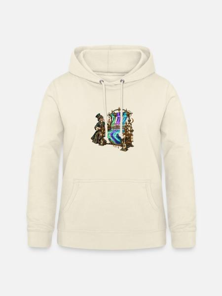Aurora-Steampunk Webstuhl - Frauen Hoodie - Vanille-Milchshake