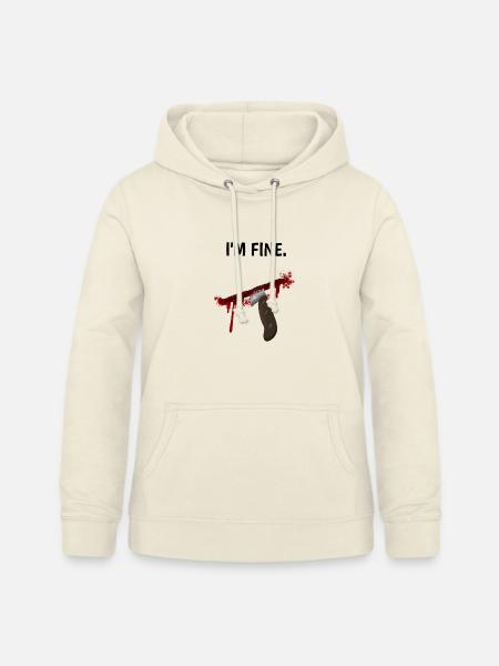 I'm fine - Messer mit Blutspritzern - Frauen Hoodie - Vanille-Milchshake