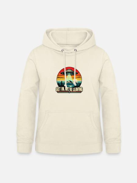 UFO Sunset Retro Tee - Frauen Hoodie - Vanille-Milchshake