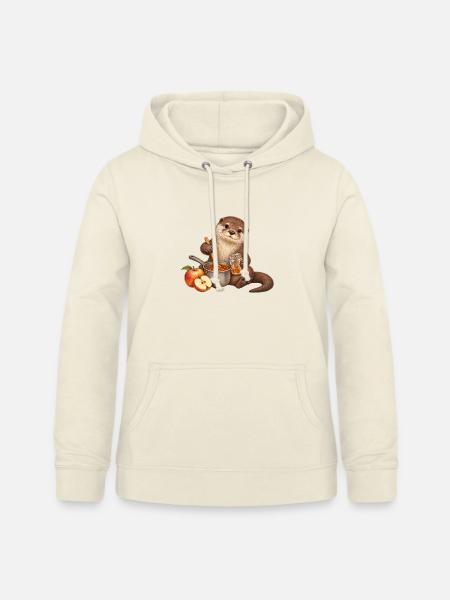 Otter kocht Apfelmarmelade - Frauen Hoodie - Vanille-Milchshake
