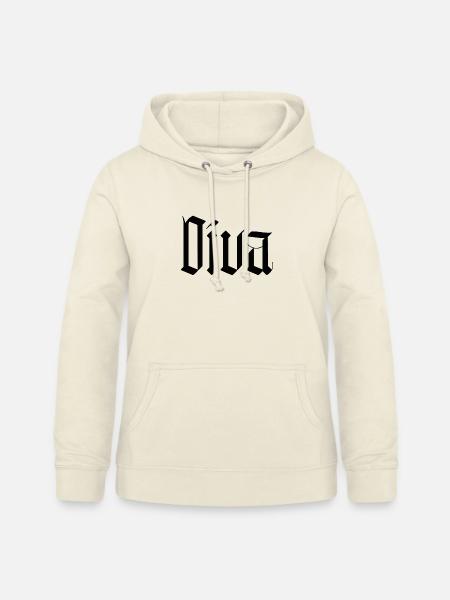Diva / gothik stil - Frauen Hoodie - Vanille-Milchshake