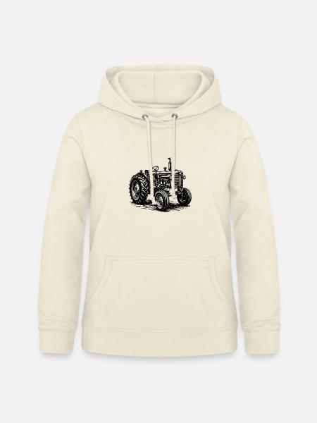 Traktor / Traktor / Traktor - Frauen Hoodie - Vanille-Milchshake