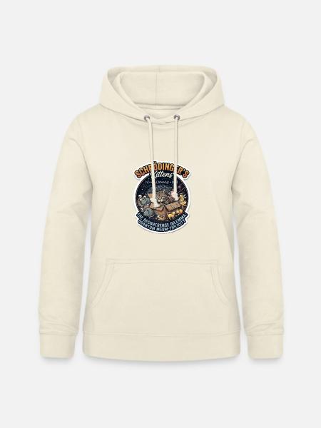 Schrödingers Kätzchen Quantenwitz - Frauen Hoodie - Vanille-Milchshake