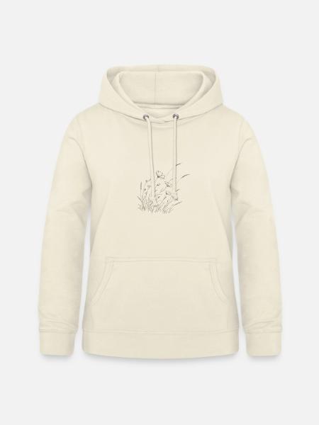 Dunkle Wildgrasblumen - Frauen Hoodie - Vanille-Milchshake