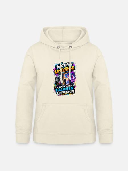 Falsches Universum Neonöffnung - Frauen Hoodie - Vanille-Milchshake
