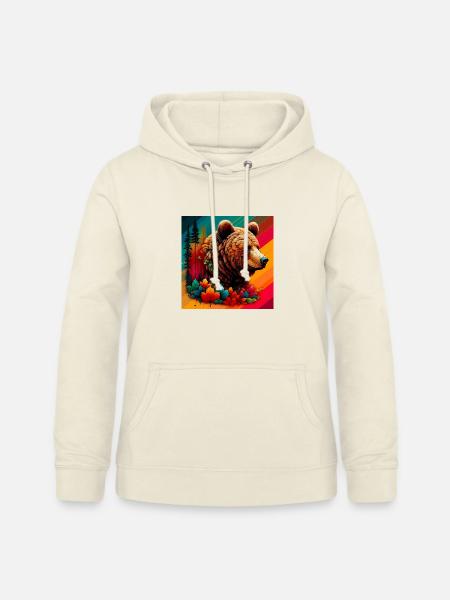 Bär - Frauen Hoodie - Vanille-Milchshake