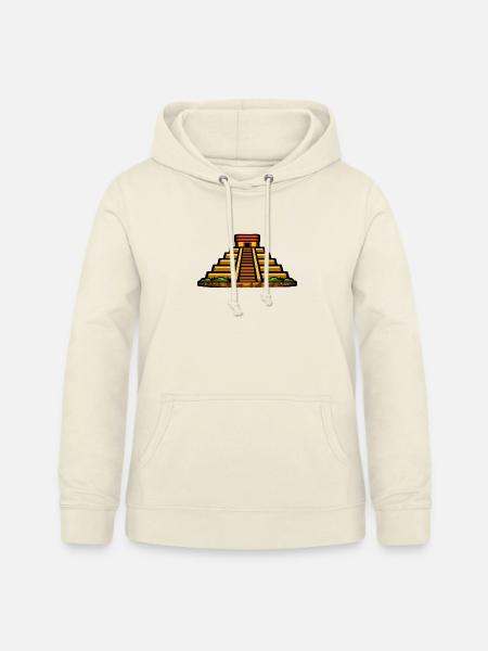 Maya-Pyramide Abendlicht - Frauen Hoodie - Vanille-Milchshake