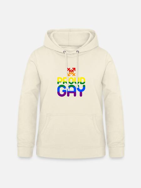 Proud Gay (farbenfroh) - Frauen Hoodie - Vanille-Milchshake
