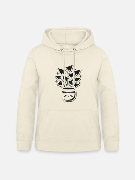 Topf voller Origami-Papierflieger - Frauen Hoodie - Vanille-Milchshake
