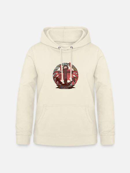 Maritim Krabbe - Frauen Hoodie - Vanille-Milchshake