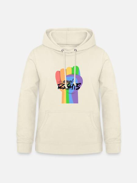 Regenbogenfaust Gleichberechtigung - Frauen Hoodie - Vanille-Milchshake