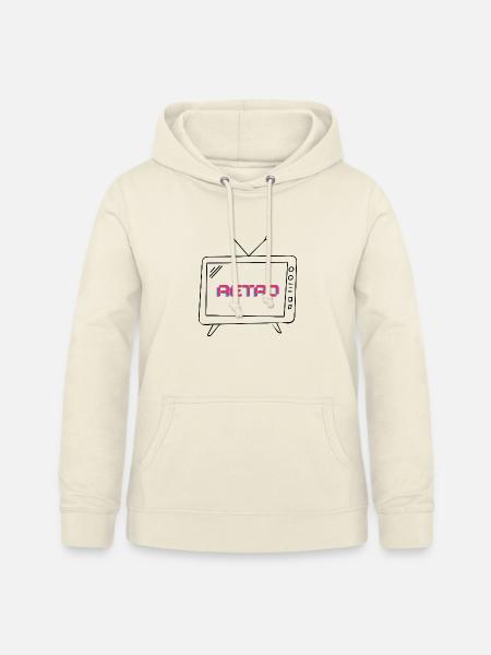 Retro-Neon-Glitch - Frauen Hoodie - Vanille-Milchshake