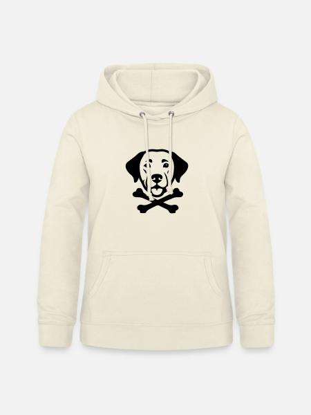 Hundekopf Knochen Logo - Frauen Hoodie - Vanille-Milchshake
