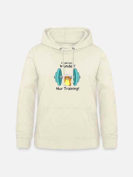 Keine Wunder - nur Training - Frauen Hoodie - Vanille-Milchshake