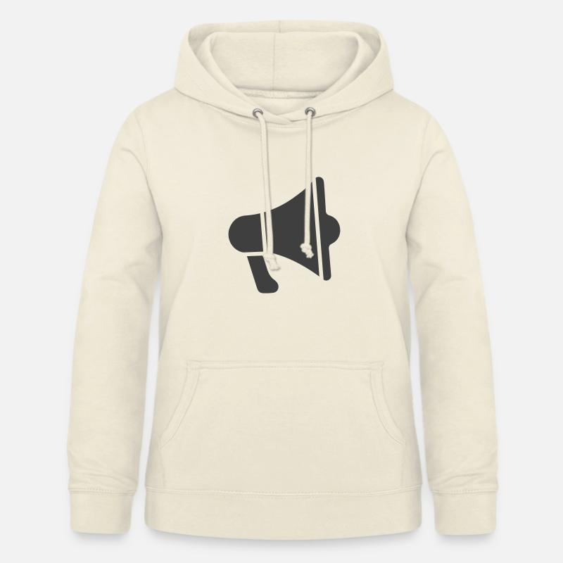 Megaphone Icon - Women's Hoodie - vanilla