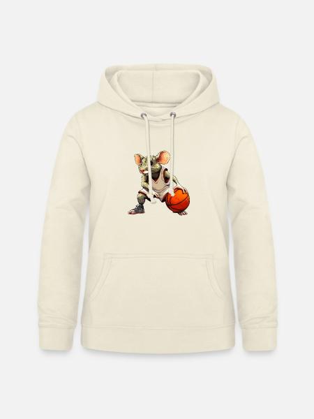 Ratte Basketball - Frauen Hoodie - Vanille-Milchshake