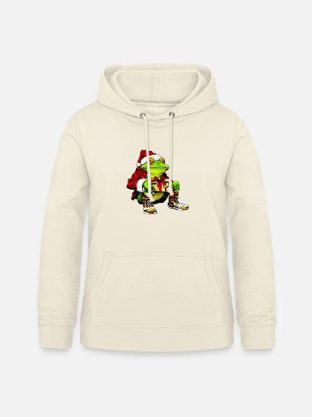 Frösche Weihnachten - Frauen Hoodie - Vanille-Milchshake