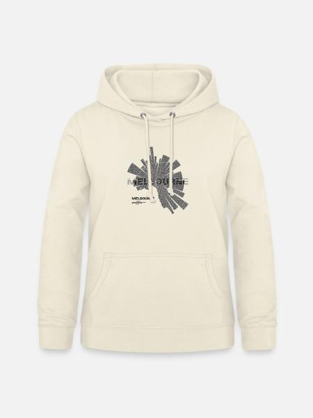 Melbourne Karte - Frauen Hoodie - Vanille-Milchshake