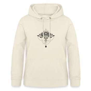 Lotus Lotusblume Om Symbol Mond Yoga - Frauen Hoodie - Vanille-Milchshake - Vorne - AI Model Female 172 light (172cm)