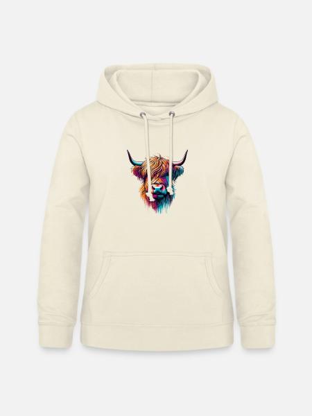 Schottische Hochlandkuh - Frauen Hoodie - Vanille-Milchshake