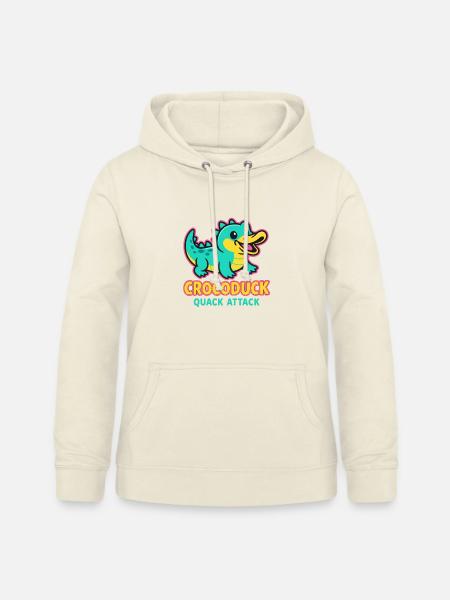 Crocoduck - Quack Attack - Frauen Hoodie - Vanille-Milchshake