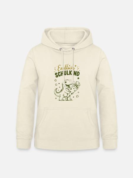Endlich Schulkind Dino Stift - Frauen Hoodie - Vanille-Milchshake