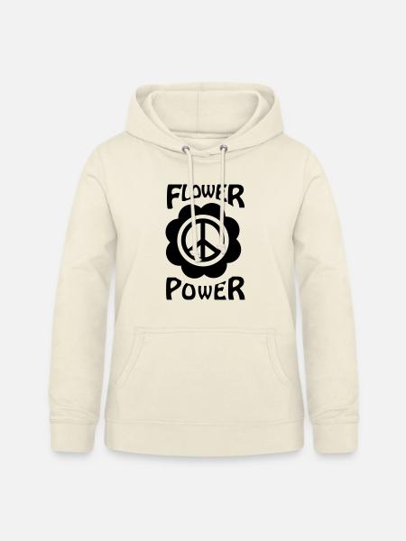 flower power - Frauen Hoodie - Vanille-Milchshake