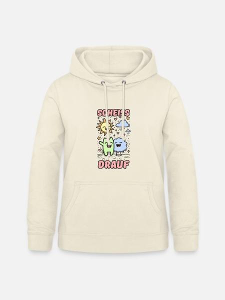 Scheiss drauf - Frauen Hoodie - Vanille-Milchshake