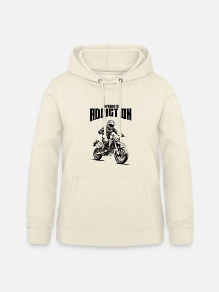 Supermoto Addiction Design - Frauen Hoodie - Vanille-Milchshake