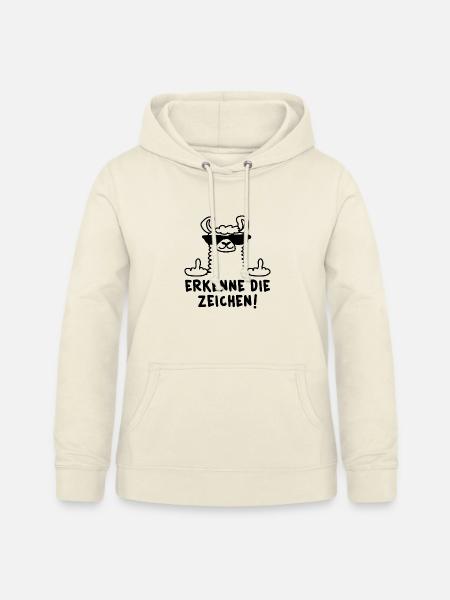 Erkenne die Zeichen Lama - Frauen Hoodie - Vanille-Milchshake