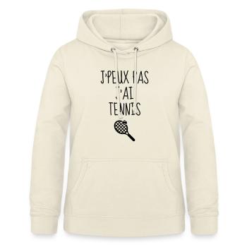 Tennis - Sport - Racket - Tennis Player - Tenis - Frauen Hoodie - Vanille-Milchshake - Vorne - AI Model Female 172 light (172cm)