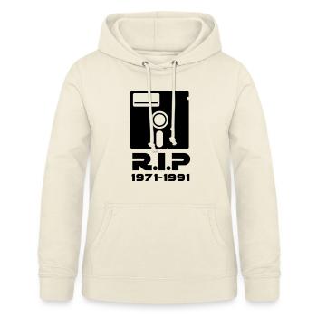 5,25 pouces Reste disquette dans la paix RIP mort - Sweat à capuche Femme - vanille - Devant - AI Model Female 172 light (172cm)