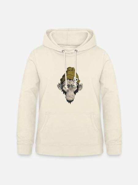 Rap Monkey - Frauen Hoodie - Vanille-Milchshake