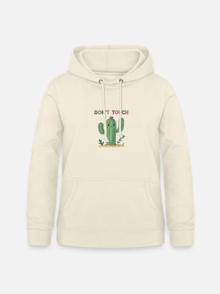 Lustiger Kaktus Nicht anfassen - Frauen Hoodie - Vanille-Milchshake