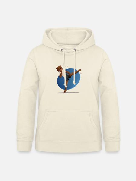 Karate Bär - Frauen Hoodie - Vanille-Milchshake