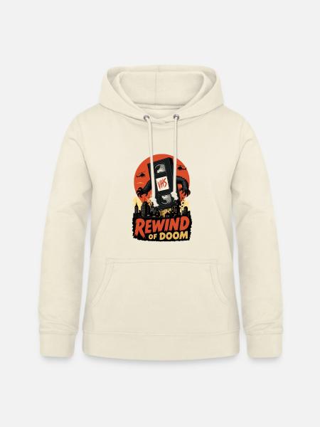 Rewind of Doom – Retro VHS Monster - Frauen Hoodie - Vanille-Milchshake