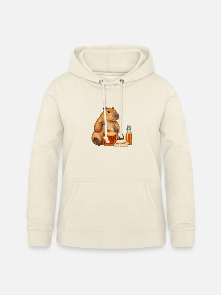 Capybara braut Kombucha - Frauen Hoodie - Vanille-Milchshake