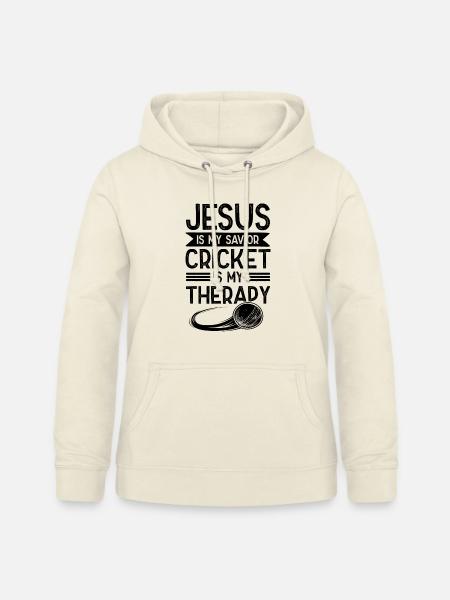 jesus cricket therapy - Frauen Hoodie - Vanille-Milchshake