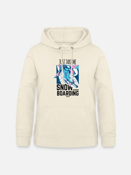 Snowboarding - Frauen Hoodie - Vanille-Milchshake