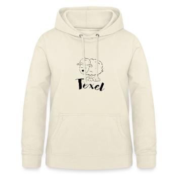 Texel Schaf - Frauen Hoodie - Vanille-Milchshake - Vorne - AI Model Female 172 light (172cm)