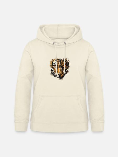 Drache Tiger Gesicht - Frauen Hoodie - Vanille-Milchshake
