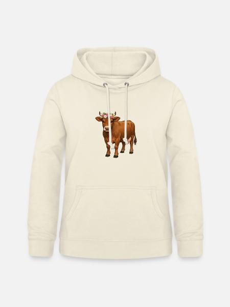 Braune Kuh - Frauen Hoodie - Vanille-Milchshake