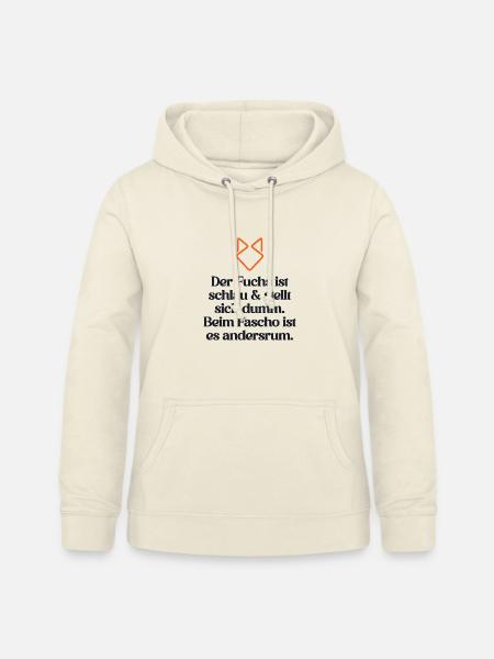 ZEICHEN SETZEN GEGEN RECHTS - Frauen Hoodie - Vanille-Milchshake