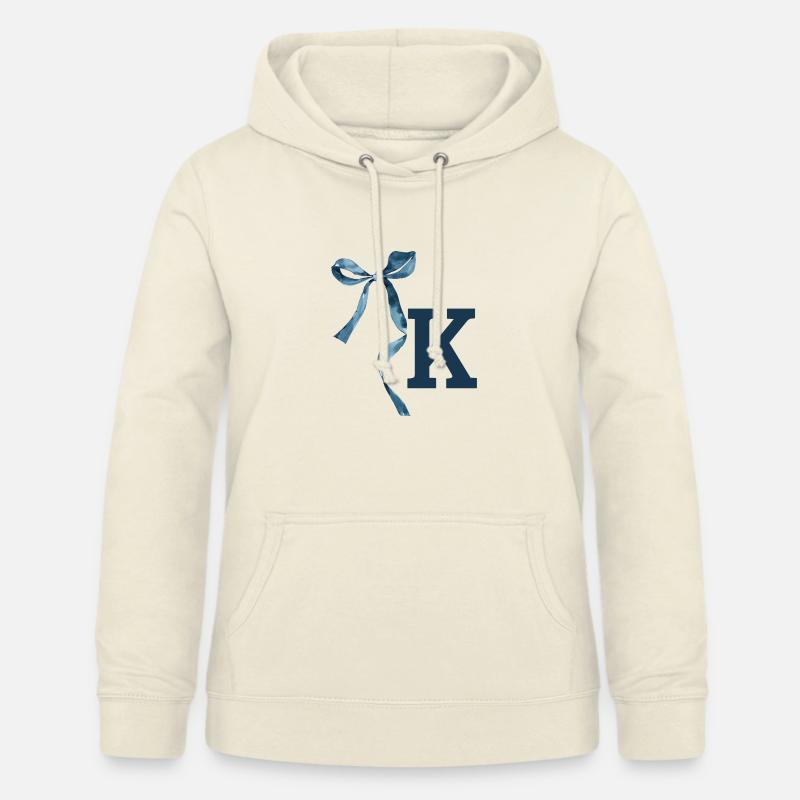 Idea regalo Monogram k - Felpa con cappuccio da donna - milkshake