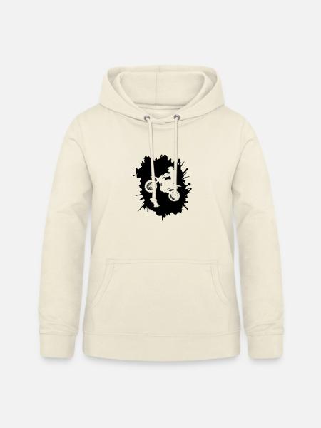 Motocross Klecks - Frauen Hoodie - Vanille-Milchshake
