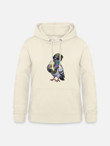 Süße Taube mit Matcha Latte - Frauen Hoodie - Vanille-Milchshake