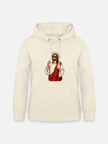 Jesus mit Matcha Latte - Frauen Hoodie - Vanille-Milchshake