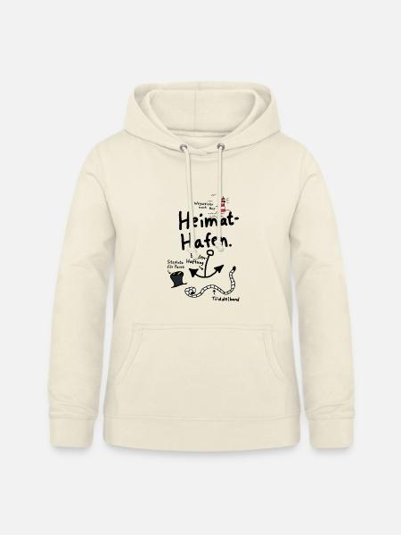 Heimathafen Anker Moin Nordisch - Frauen Hoodie - Vanille-Milchshake