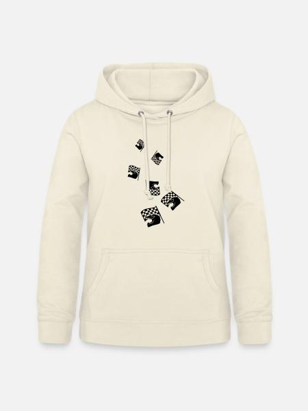 Rennfahrer helm - Frauen Hoodie - Vanille-Milchshake