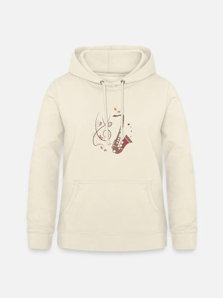 Saxofon Musikinstrument - Frauen Hoodie - Vanille-Milchshake